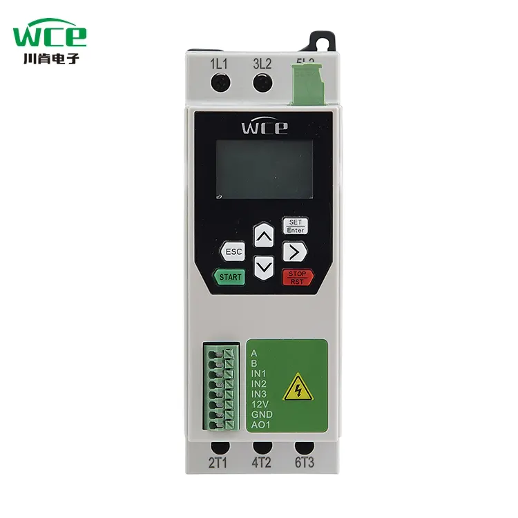 3 fas 380V inbyggd bypass mjuk start 1 hk 0,75 kW